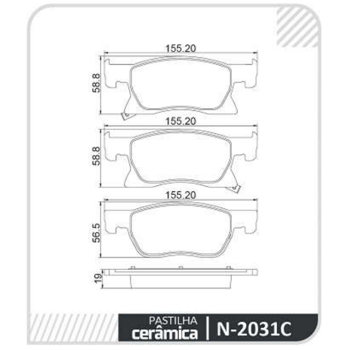 Pastilha Freio Gm Cruze 1.4 16v A Partir De 2017 Dianteira, Sistema Tevez Cobreq N-2031c