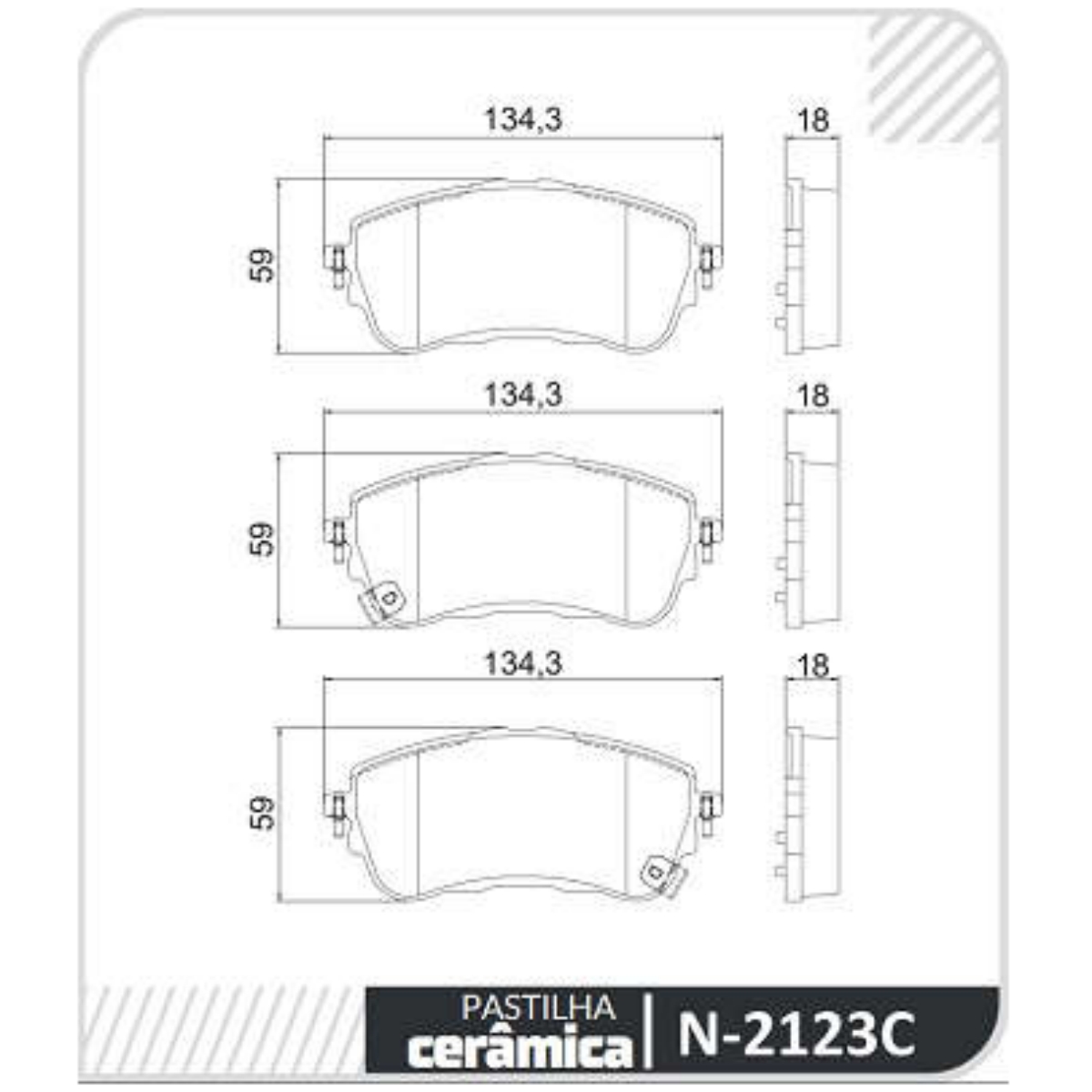 Pastilha Freio Toyota Corolla 2.0 Altis Premium A Partir De 01/2019 Dianteira Sistema Cbi Cobreq N-2123c