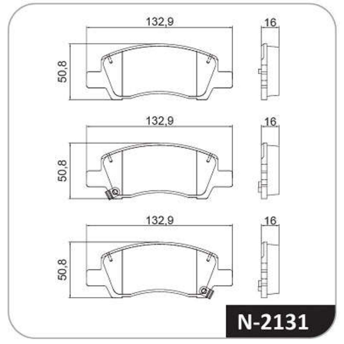 Pastilha Freio Hyundai Hb20 1.0 Evolution A Partir De 2020 Dianteira Com Alarme Cobreq N-2131