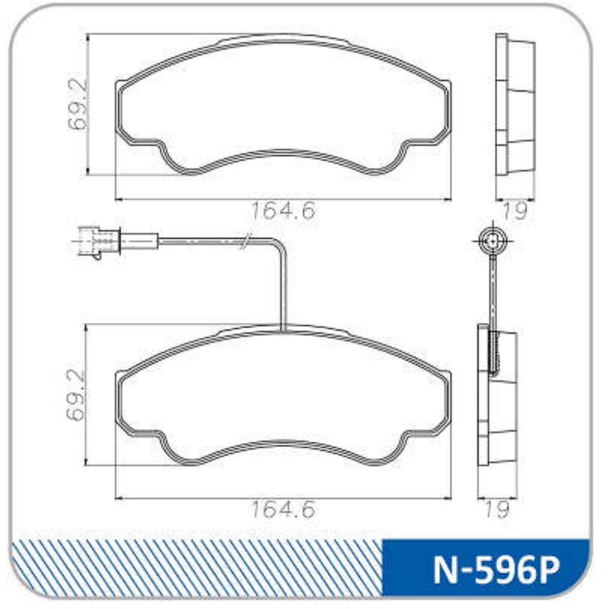 Pastilha Freio Fiat Ducato 2.3 Serie 18 A Partir De 01/2001 Dianteira Cobreq N-596p