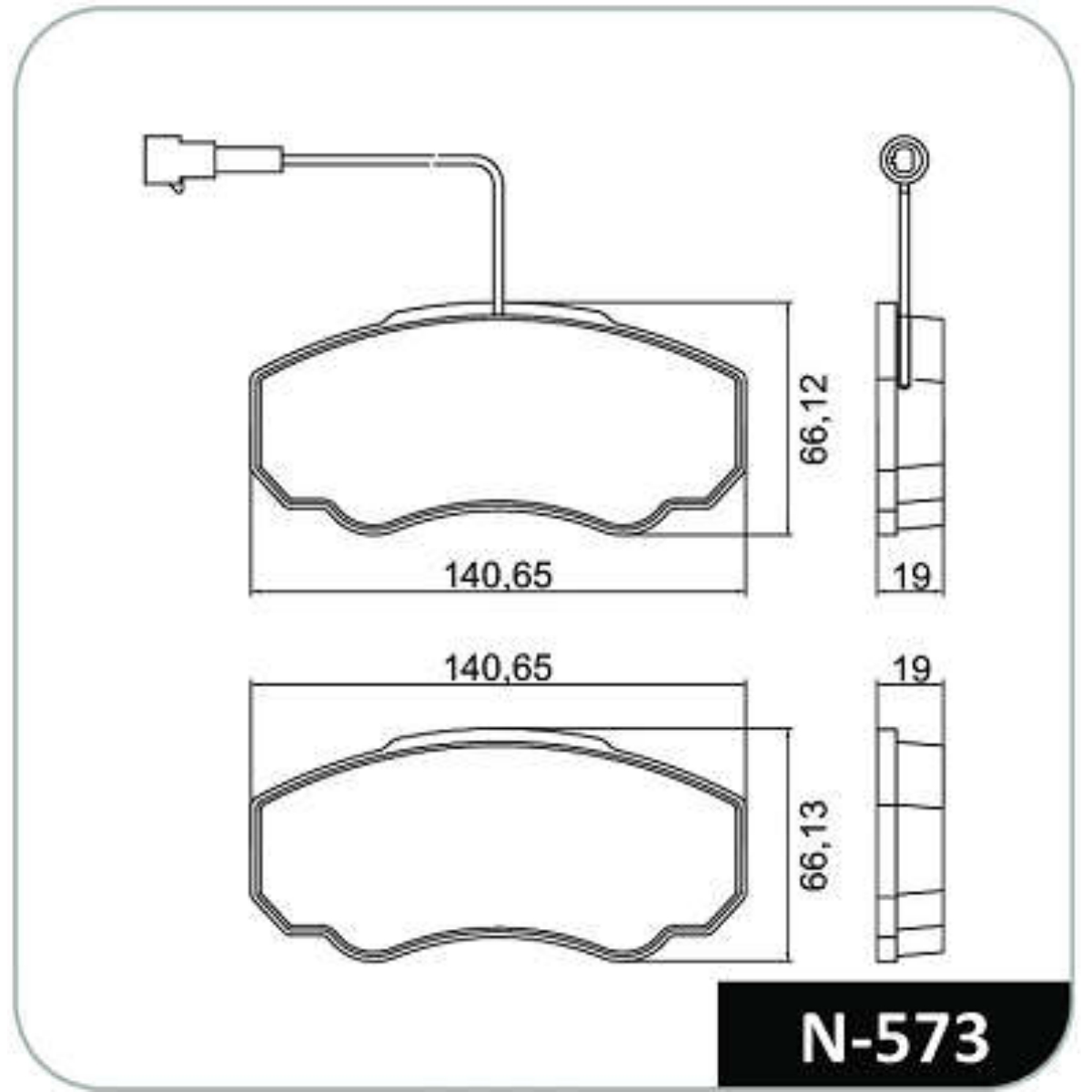 Pastilha Freio Peugeot Boxer Serie 290 2002 Ate 2004 Dianteira Sistema Bosch Cobreq N573