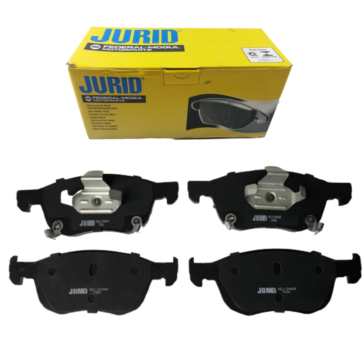 Pastilha Freio Honda Civic 2.0 16v Ex Flex One 01/2020 Ate 12/2021 Dianteira Sistema Teves Jurid Hqj-2486a