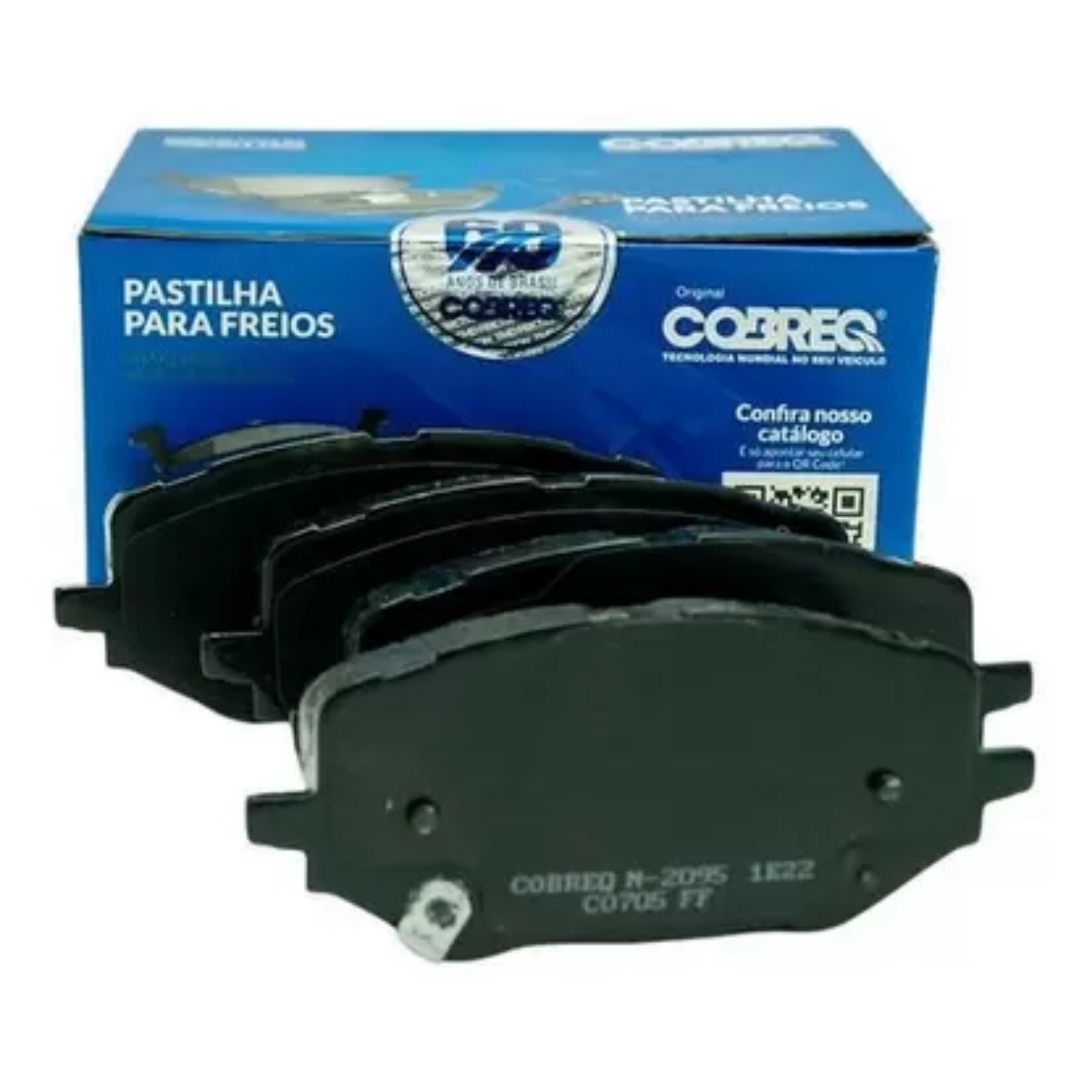 Pastilha Freio Gm Tracker 1.0 12v Lt At 01/2020 Ate 11/2023 Dianteira Sistema Trw Cobreq N-2095