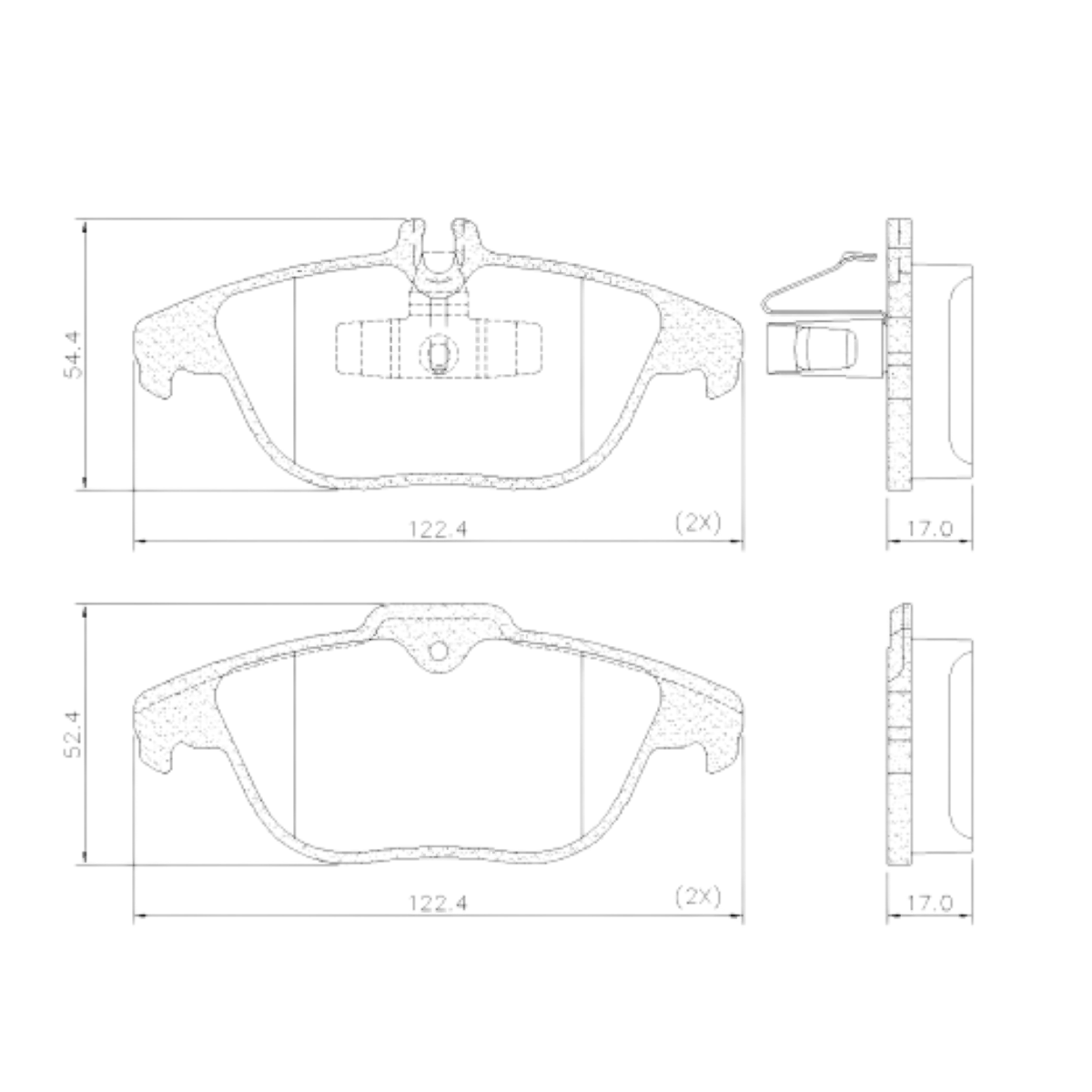 Pastilha Freio Mercedes-benz C200 1.8 16v Cgi 2009 Ate 2014 Traseira Sistema Teves Fras-le Pd-1315