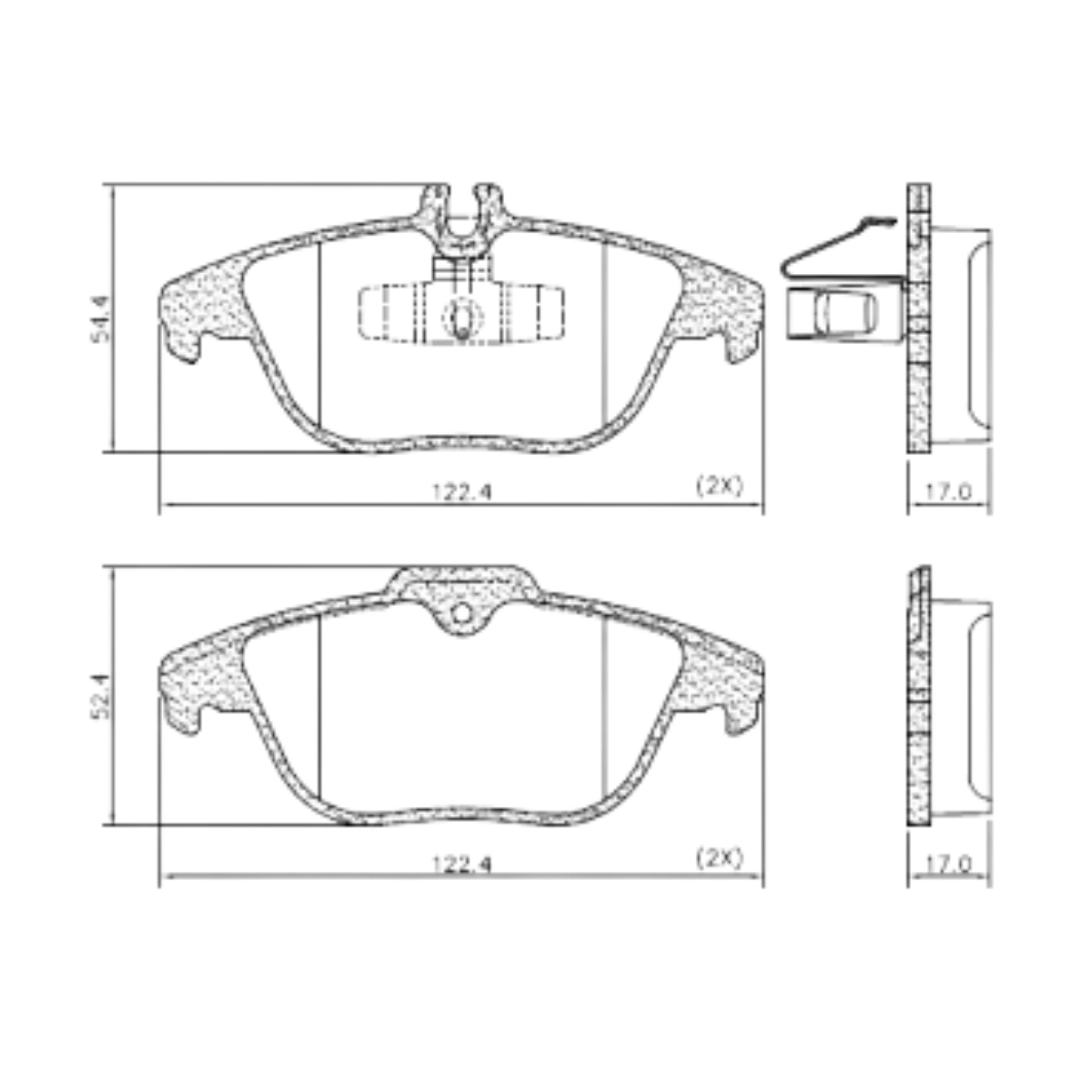 Pastilha Freio Mercedes-benz C180 1.8 16v Cgi 01/2009 Ate 01/2012 Traseira Sistema Teves, Ceramica Fras-le Pd-1315-cmaxx