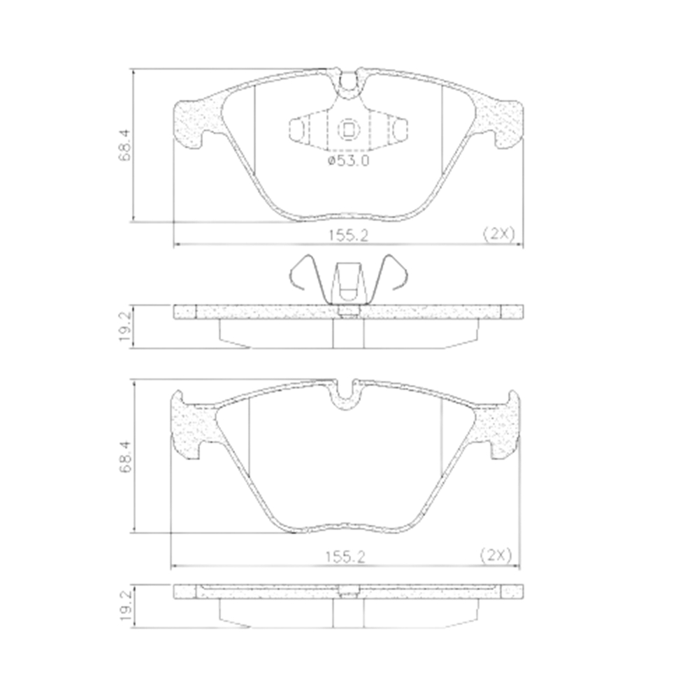 Pastilha Freio Bmw X1 2.0 16v Sdrive 18i 2010 Ate 2015 Dianteira Sistema Teves, Ceramica Fras-le Pd-1370-cmaxx