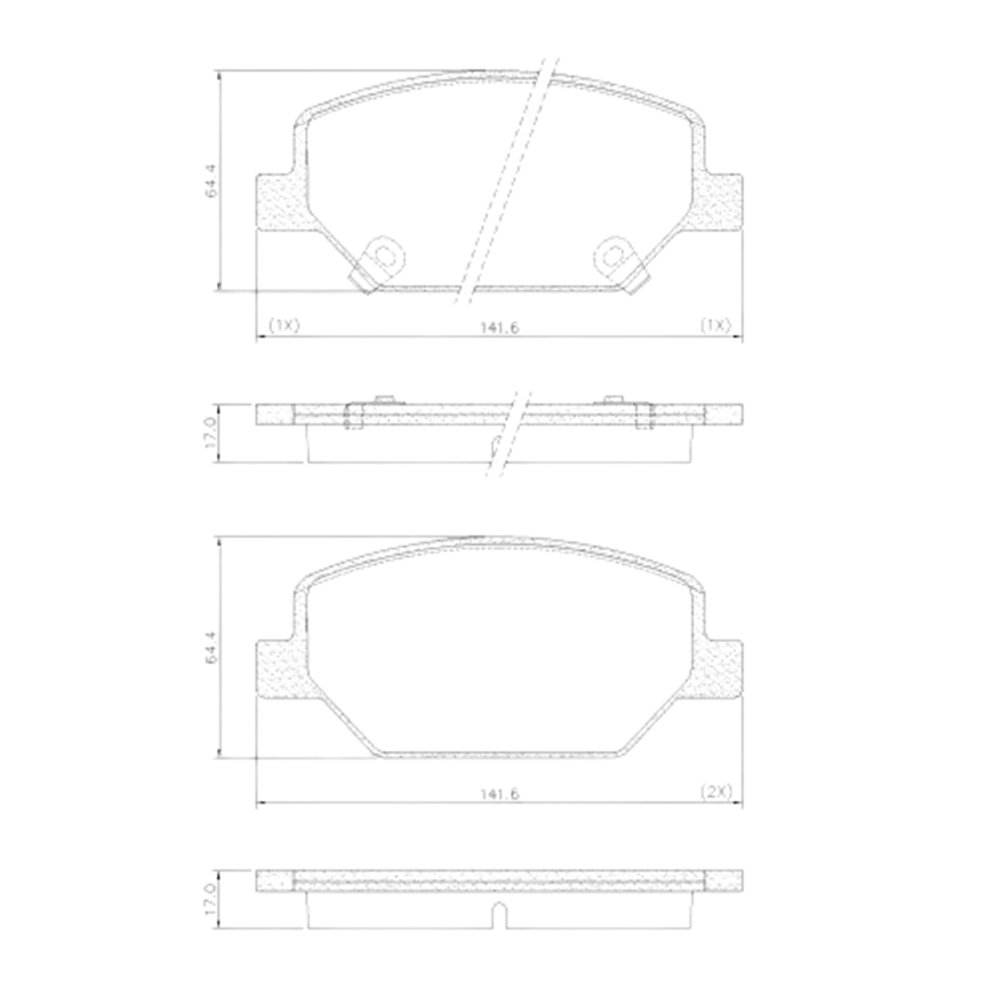 Pastilha Freio Volvo V60 2.0 16v T6 R-design 2015 Ate 2016 Traseira Sistema Trw, Ceramica Fras-le Pd-1453-cmaxx