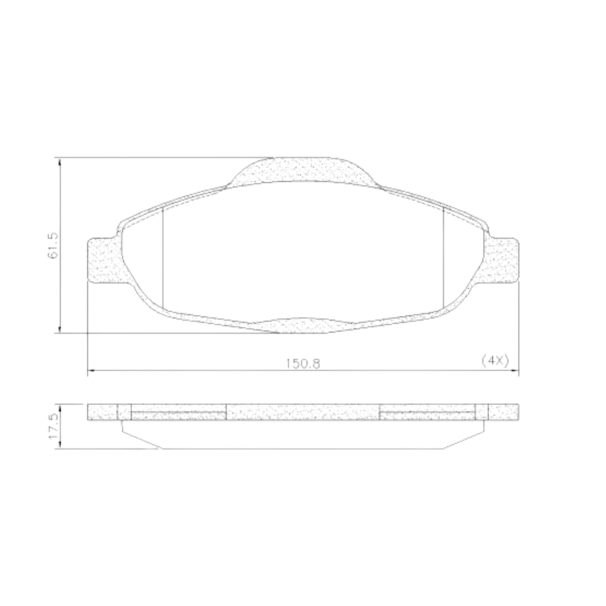 Pastilha Freio Peugeot 308 1.6 16v Thp 2012 Ate 2016 Dianteira Sistema Bosch, Ceramica Fras-le Pd-1470-cmaxx