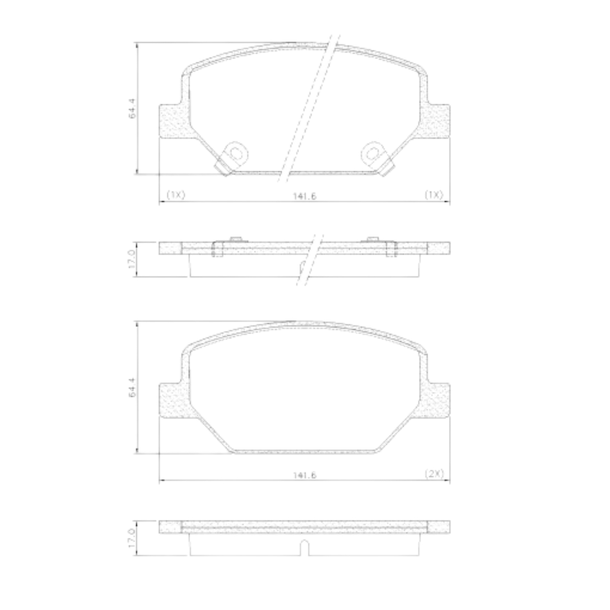 Pastilha Freio Gm Equinox 1.5 16v 01/2019 Ate 12/2023 Dianteira Sistema Teves, Ceramica Fras-le Pd-1521-cmaxx
