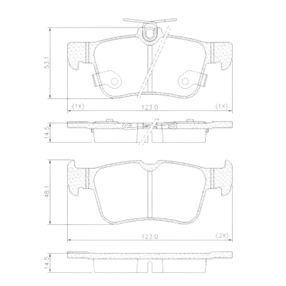 Pastilha Freio Honda Civic 2.0 16v Sport Mt 01/2016 Ate 2017 Traseira Sistema Teves, Ceramica Fras-le Pd-1527-cmaxx