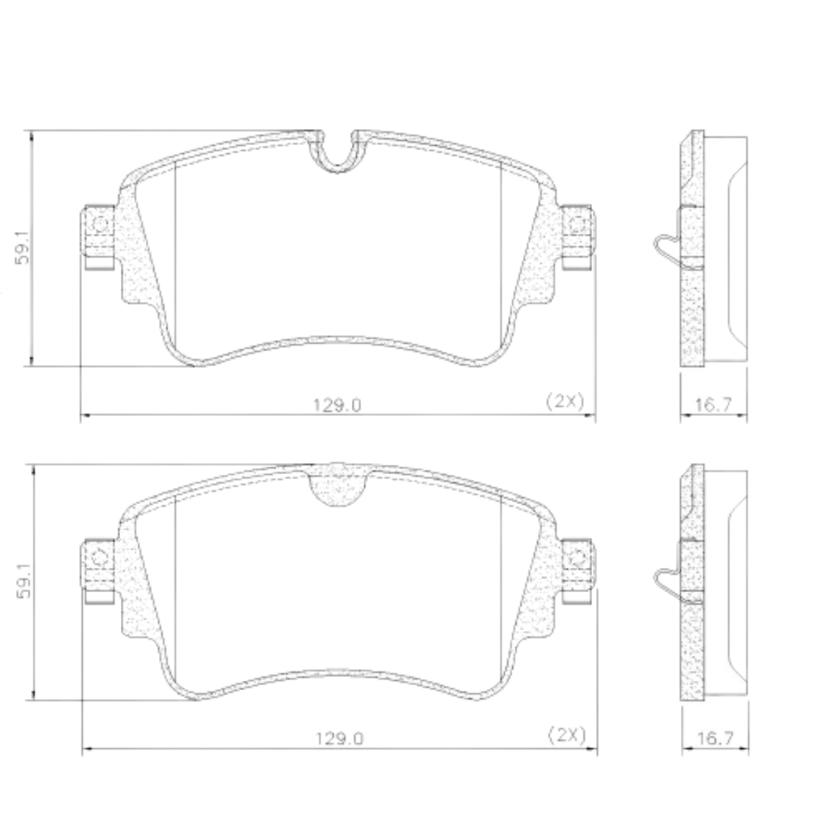 Pastilha Freio Audi A4 2.0 16v Tfsi Ambiente 01/2016 Ate 2018 Traseira Sistema Trw, Ceramica Fras-le Pd-2206-cmaxx