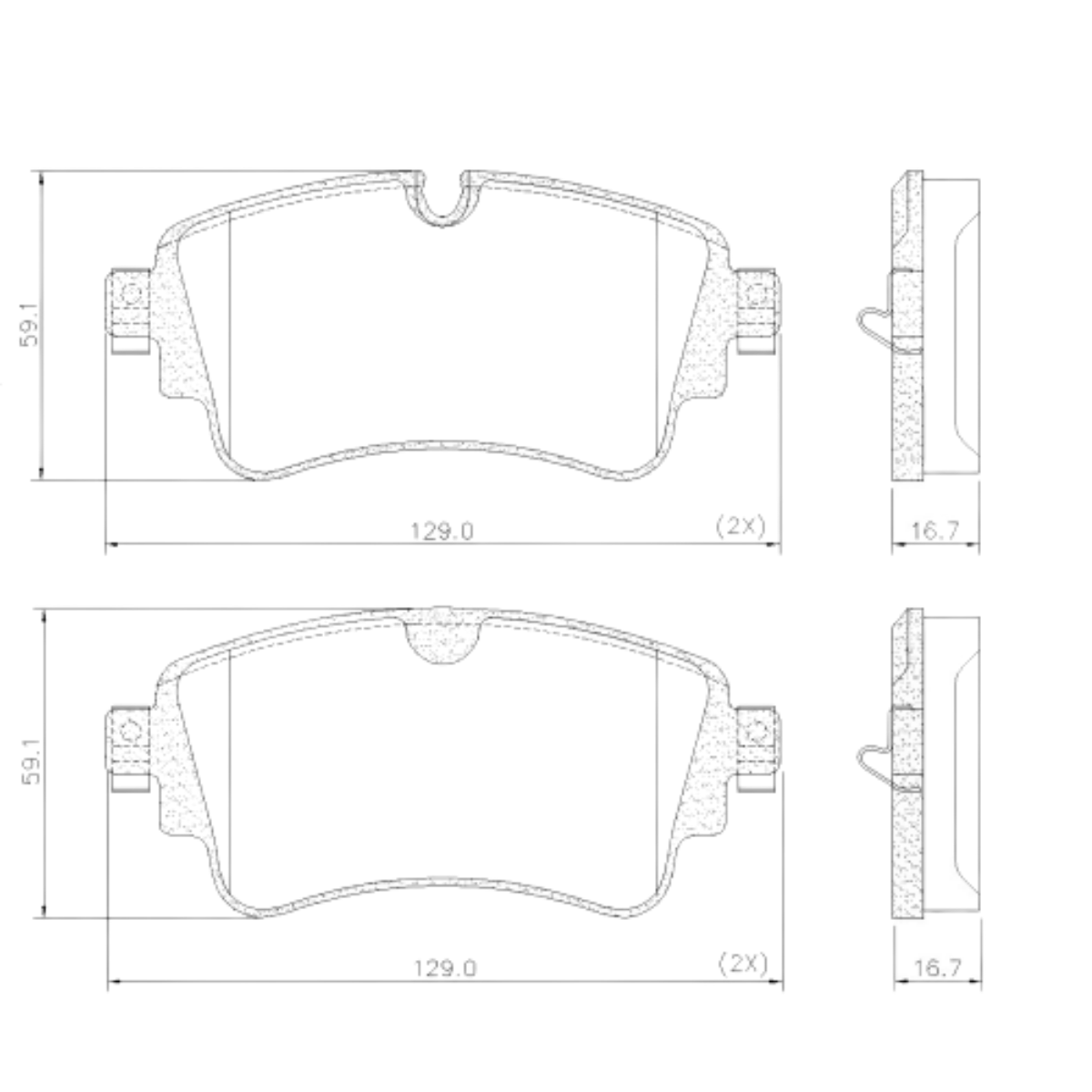 Pastilha Freio Audi Q5 2.0 16v Tfsi S-tronic 01/2019 Ate 2023 Traseira Sistema Trw, Ceramica Fras-le Pd-2206-cmaxx