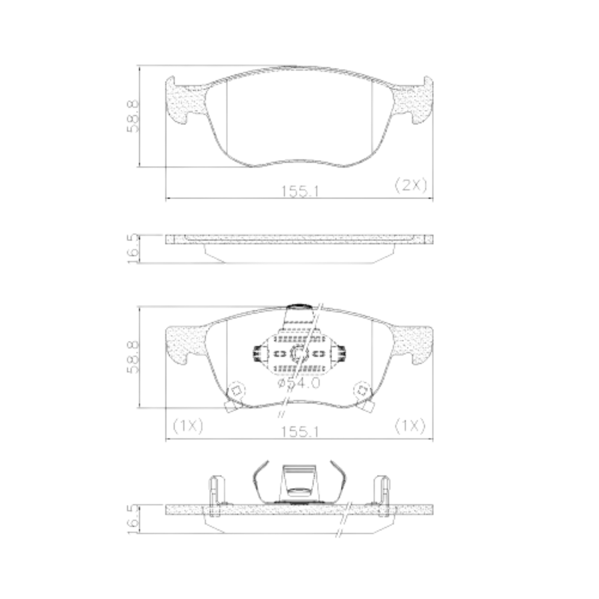 Pastilha Freio Honda Hrv 1.5 16v Touring 01/2020 Ate 12/2022 Dianteira Sistema Ate, Ceramica Fras-le Pd-2207-cmaxx