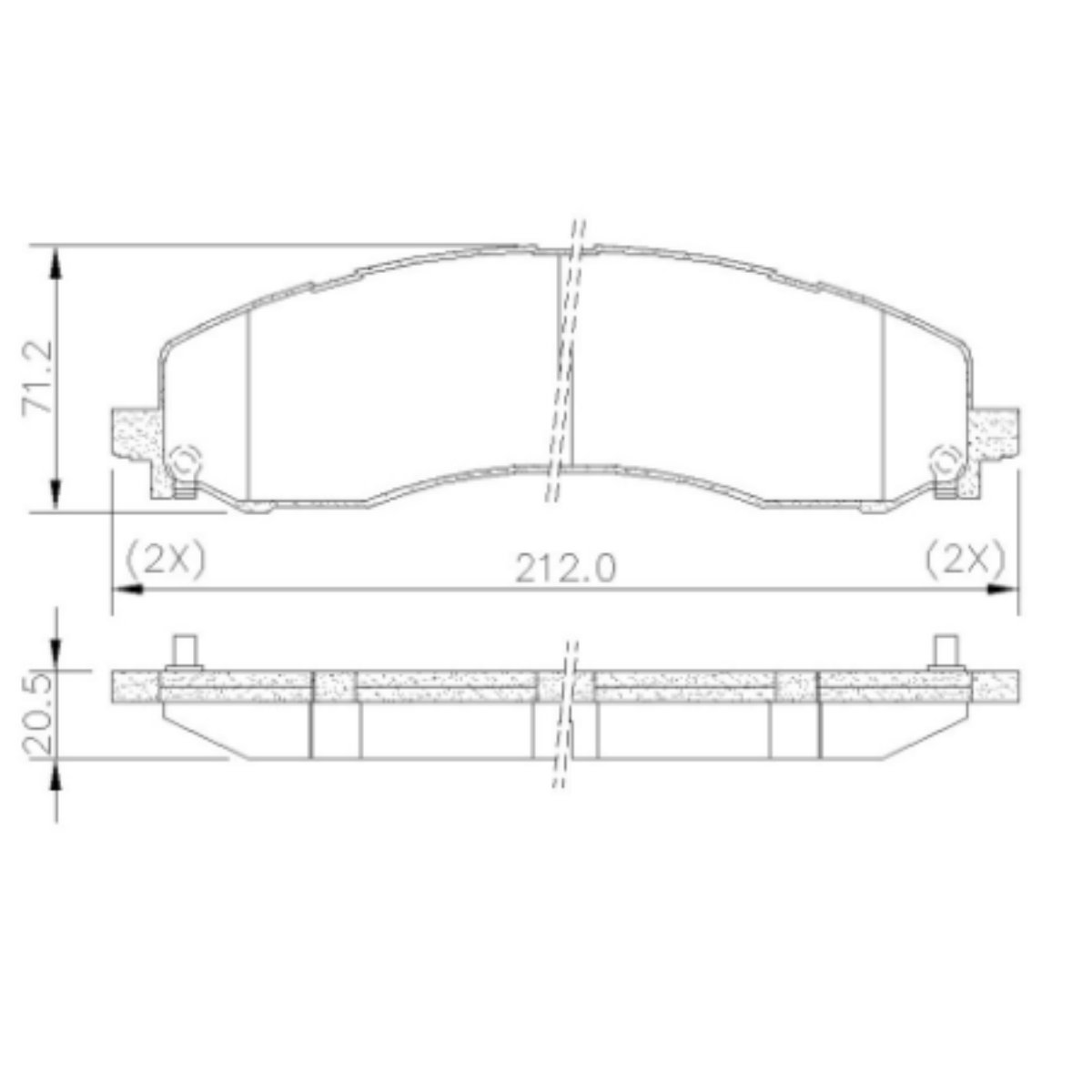 Pastilha Freio Dodge Ram 3500 6.7 24v 01/2022 Ate 12/2024 Dianteira Fras-le Pd-2232