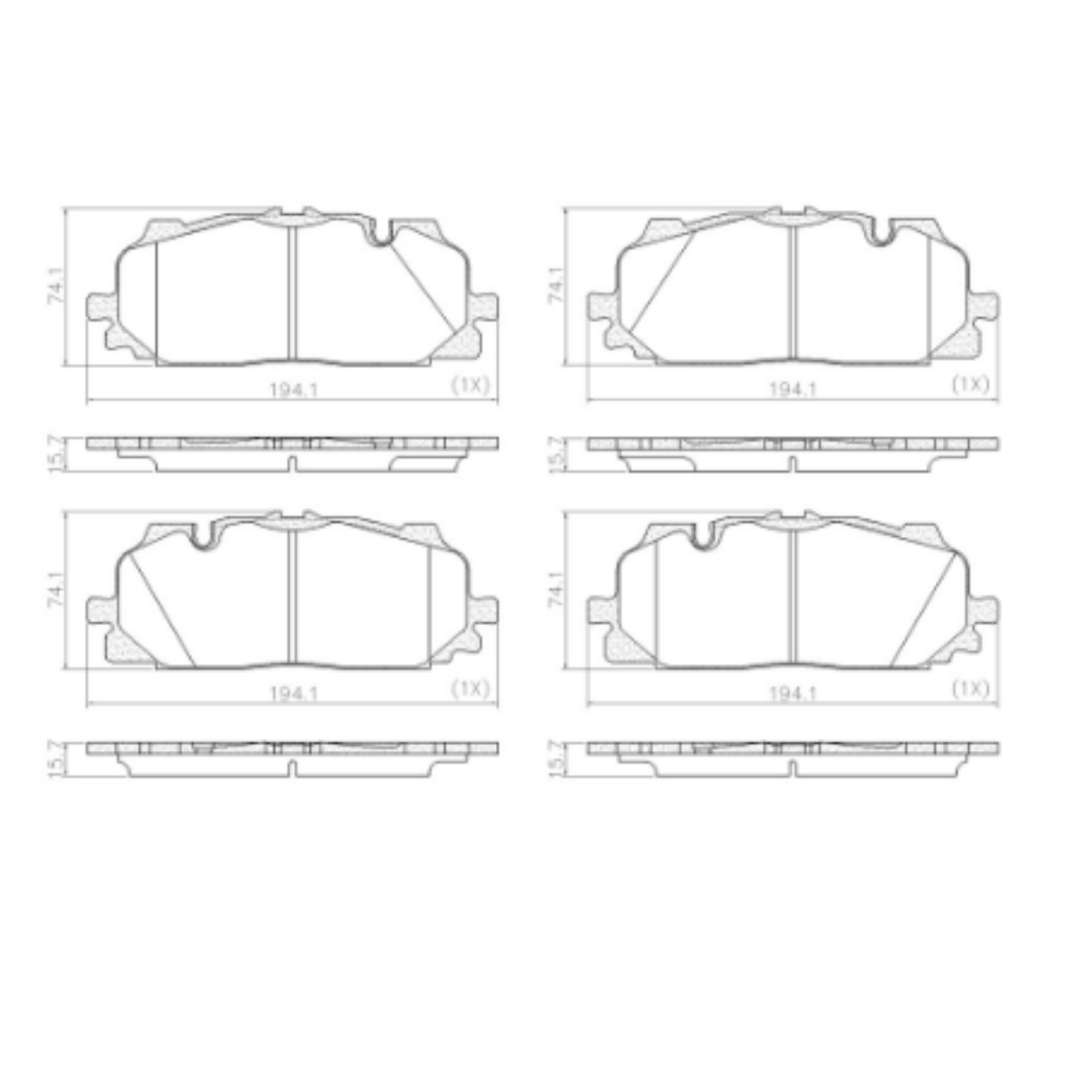 Pastilha Freio Audi Q7 3.0 24v 01/2019 Ate 12/2020 Fras-le Pd-2237-cmaxx