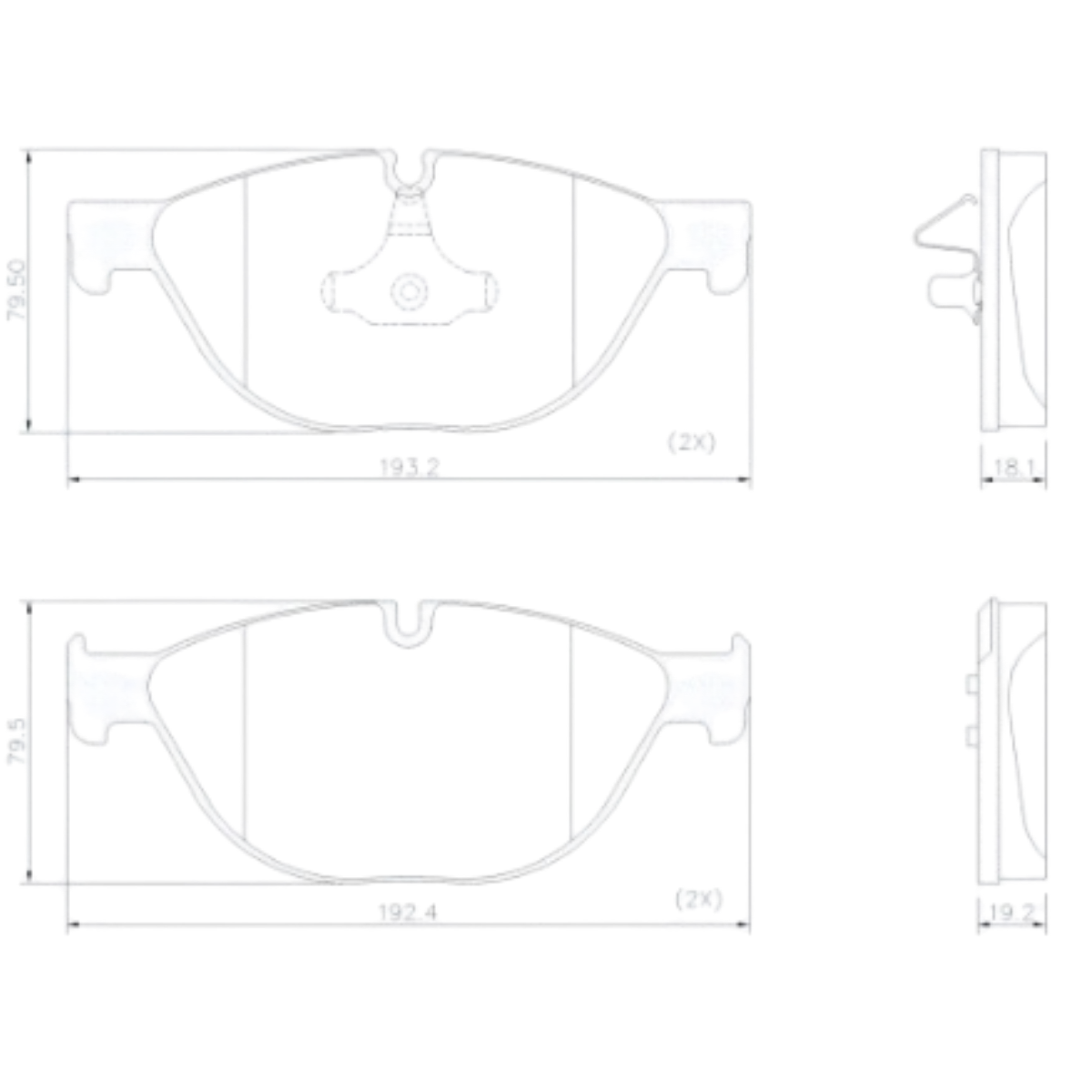 Pastilha Freio Bmw Serie 7 4.4 32v 750i 01/2009 Ate 01/2012 Fras-le Pd-2263-cmaxx