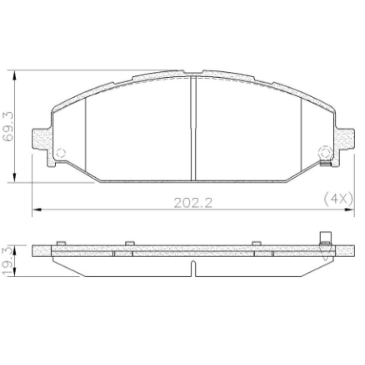 Pastilha Freio Dodge Ram 1500 5.7 V8 Limited 01/2022 Ate 12/2024 Dianteira Fras-le Pd-2359