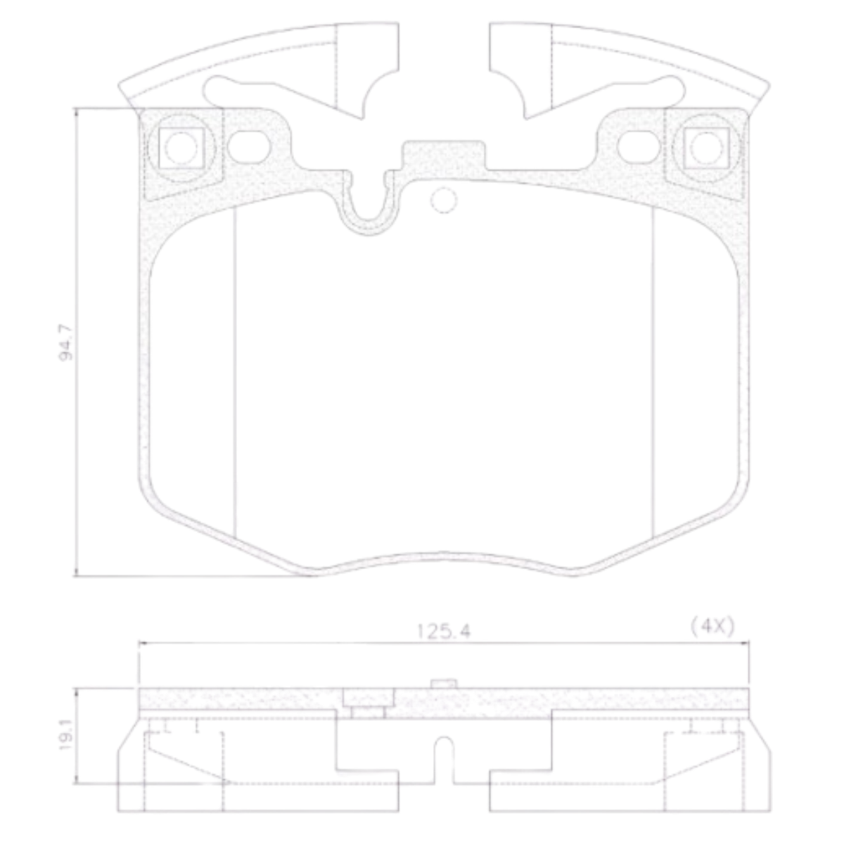 Pastilha Freio Bmw Serie 3 3.0 340 01/2020 Ate 12/2025 Dianteira Fras-le Pd-2363-cmaxx