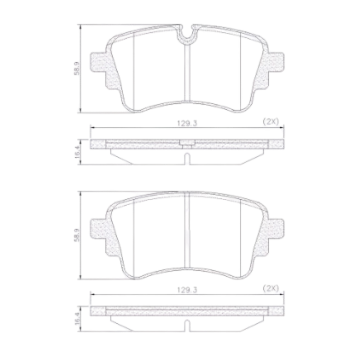 Pastilha Freio Audi Q5 2.0 16v Ea888 01/2022 Ate 12/2025 Eixo Traseiro Fras-le Pd-2373