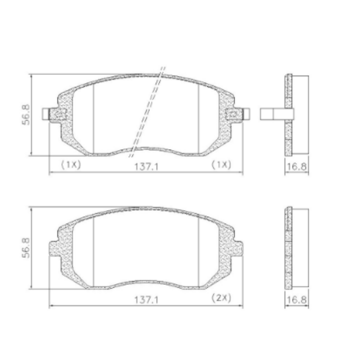 Pastilha Freio Subaru Impreza 2.5 16v Wrx 01/2010 Ate 12/2015 Dianteira Sistema Tokico, Ceramica Fras-le Pd-749-cmaxx