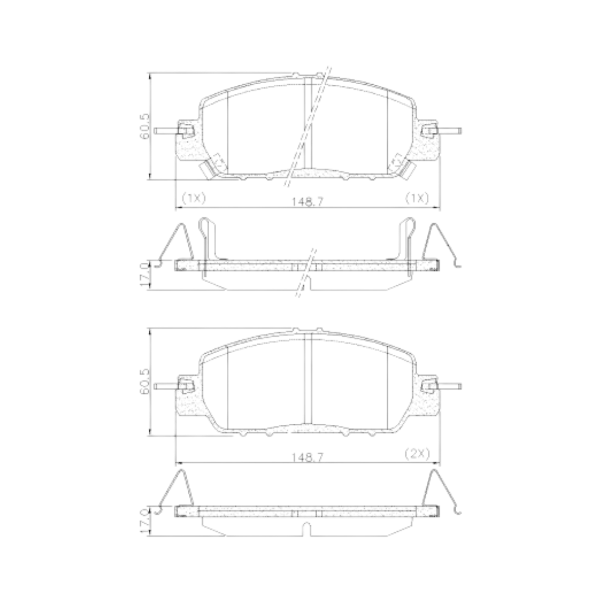 Pastilha Freio Honda Civic 2.0 16v Ex Flex One 01/2016 Ate 01/2017 Dianteira, Ceramica Fras-le Pd/1526-cmaxx