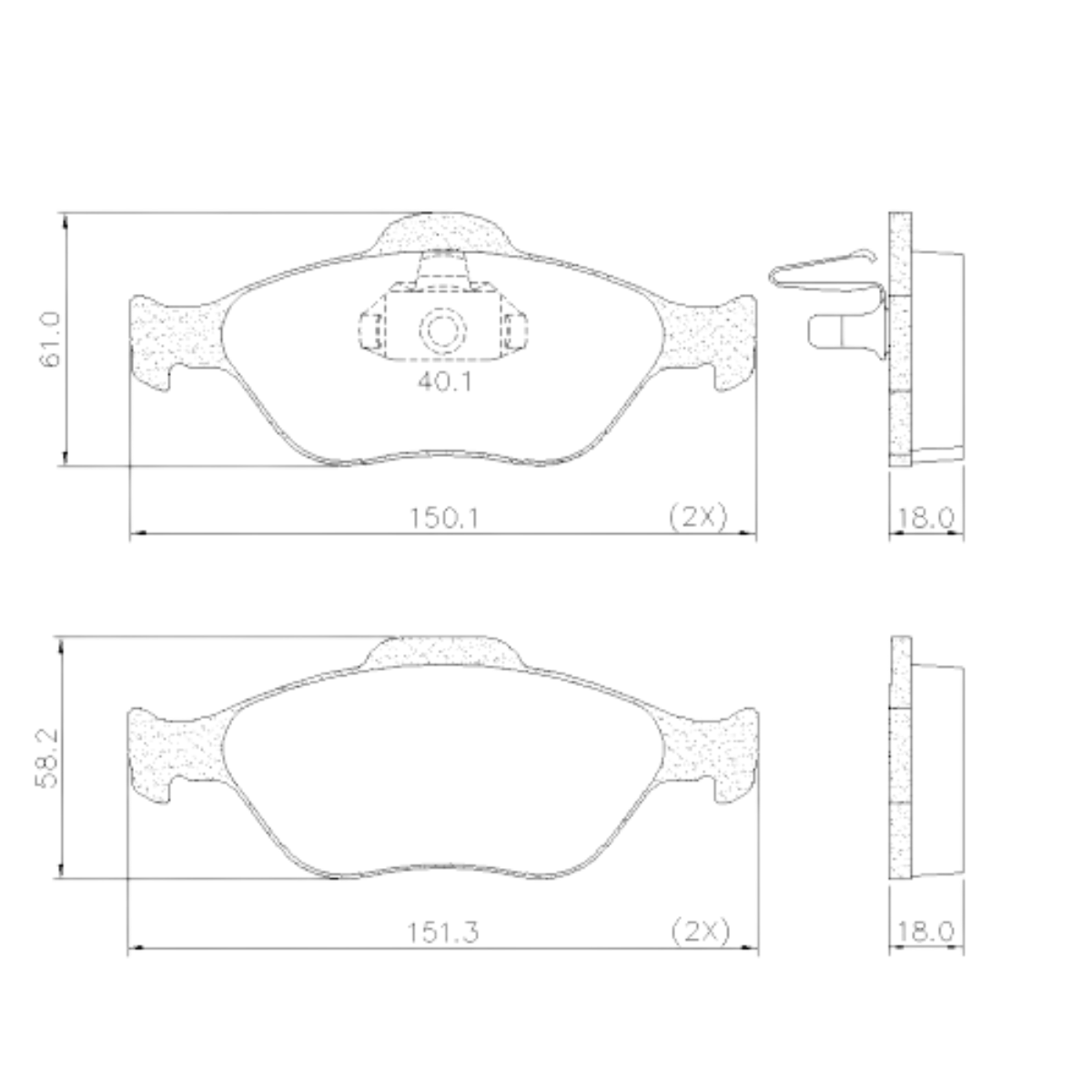 Pastilha Freio Ford Ecosport 2.0 16v 4wd 2008 Ate 2012 Dianteira Sistema Teves Fras-le Pd/497