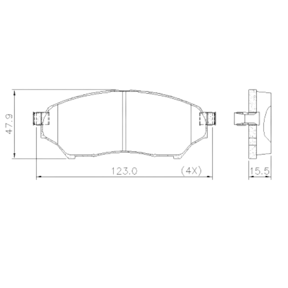 Pastilha Freio Mitsubishi Pajero 2.0 16v Tr4 2002 Ate 2015 Dianteira Sistema Sumitomo Fras-le Pd/74