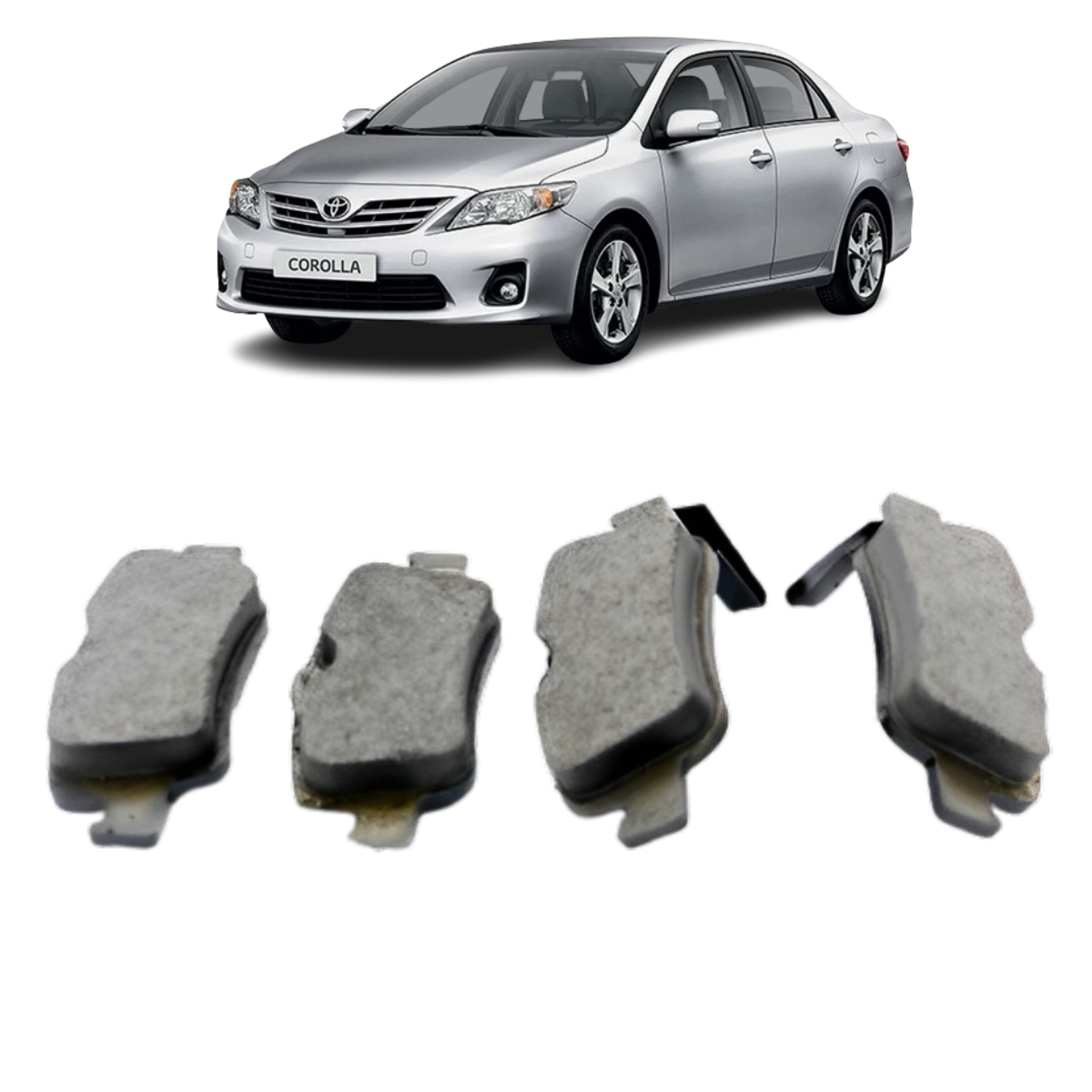 Pastilha Freio Toyota Corolla 2.0 16v 2010 Ate 2018 Traseira Trw/varga Rcpt12280