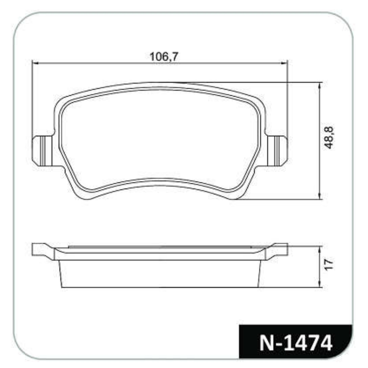 Pastilha Freio Volvo V60 2.0 16v T5 Kinetic 2015 Ate 2016 Traseira Sistema Trw Cobreq N-1474