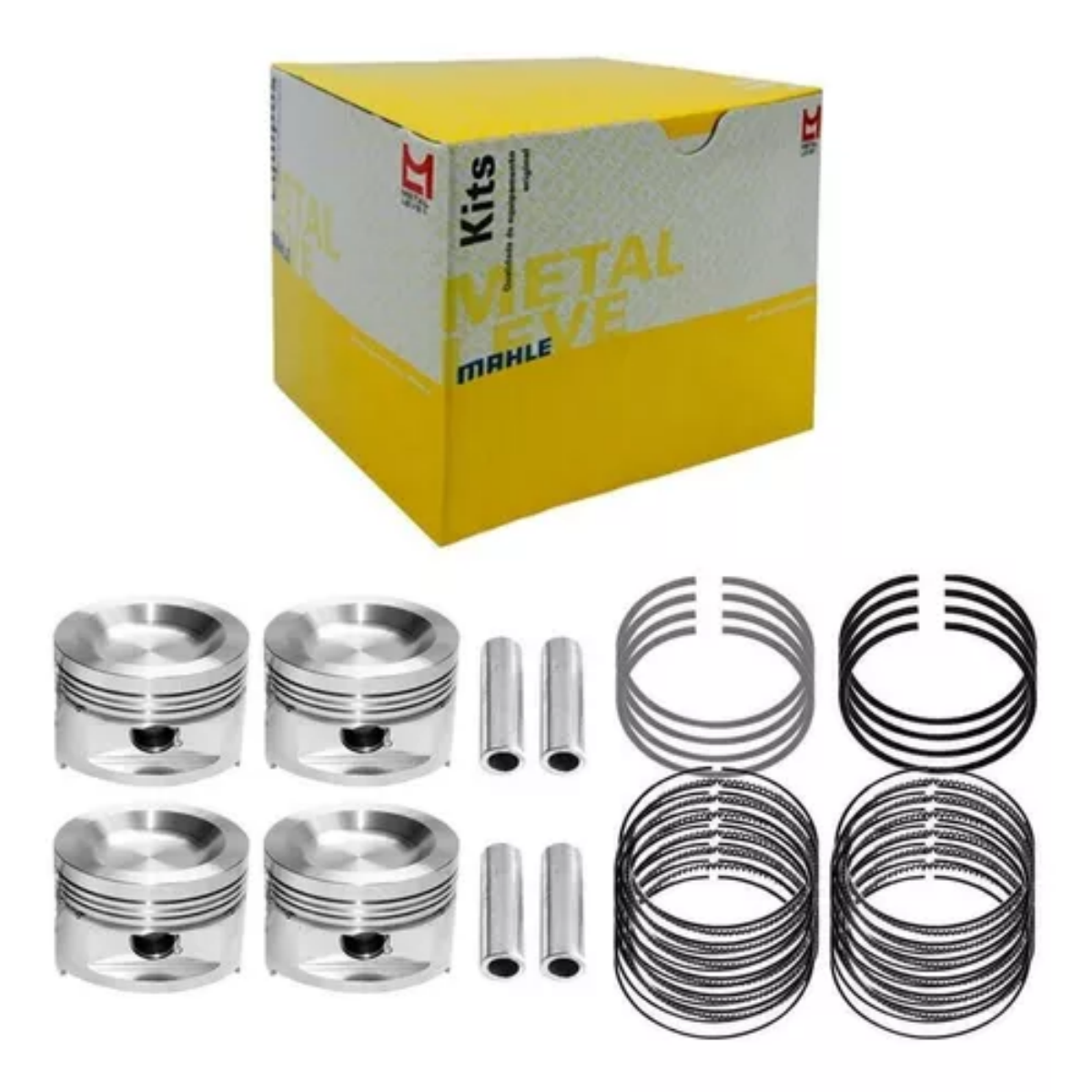 Pistao Motor Gm Cobalt 1.8 8v Std 2016 Ate 2022 Com Anel Metal Leve P&a-9801 Std