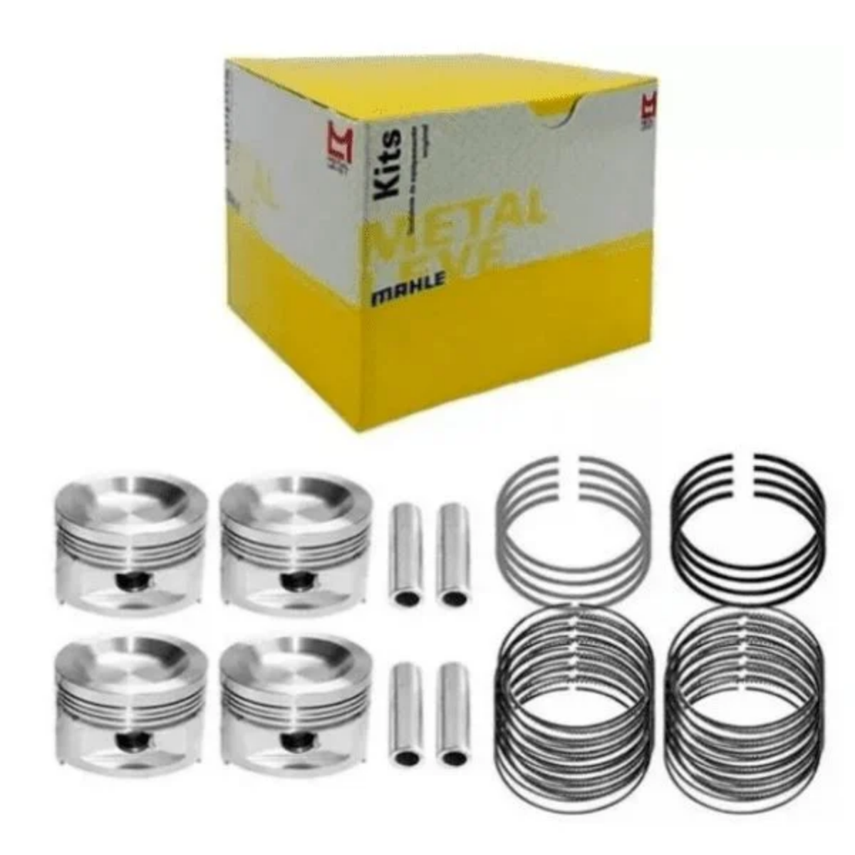 Pistao Motor Vw Gol 1.0 Special 01/1999 Ate 12/2005 0,50mm Com Anel Metal Leve P&a-9134 0,50