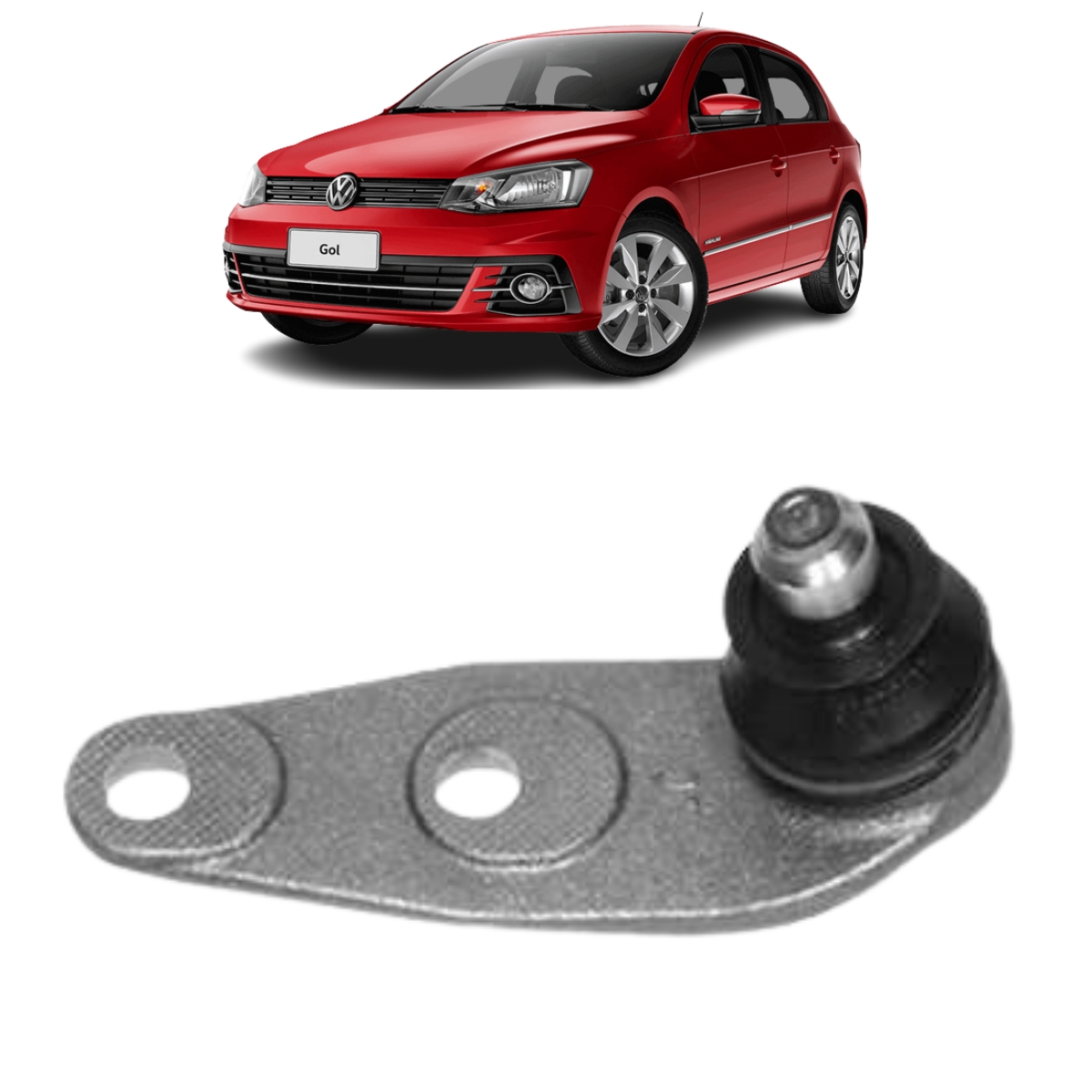 Pivo Suspensao Vw Gol 1.0 8v G2 01/1997 Ate 12/2019 Inferior, Lado Direito Com Direcao Hidraulica Skf Vkds 4916