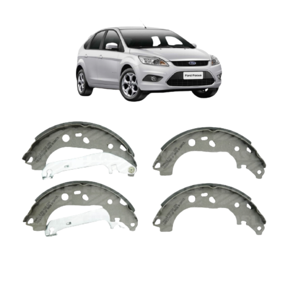 Sapata Freio Ford Focus 1.6 16v Gl 2010 Ate 2013 Traseira Sistema Lockheed Fras-le Fd/102-cpa