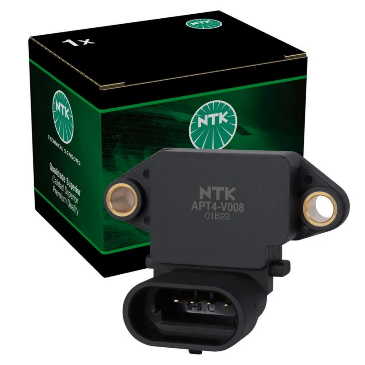 Sensor Pressao Fiat Brava 1.6 16v Mpi 01/2002 Ate 2003 Map Ngk Apt4-v008