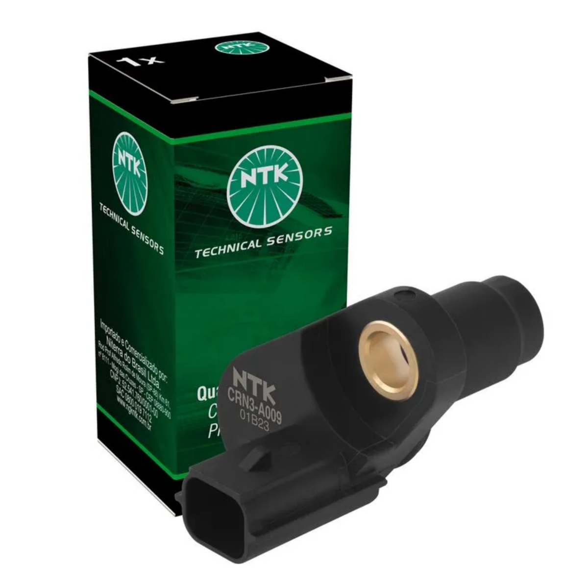 Sensor Rotacao Gm Agile 1.4 8v 01/2009 Ate 12/2014 3 Saidas Conector Ngk Crn3-a009