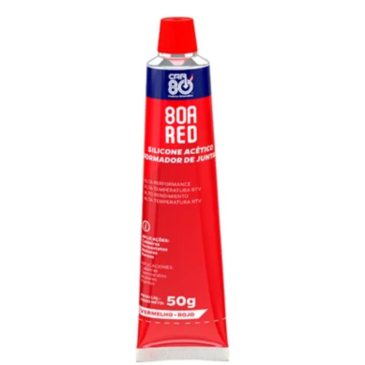 Silicone Vermelho 100 Gramas Sun Eletric Car-80a Red