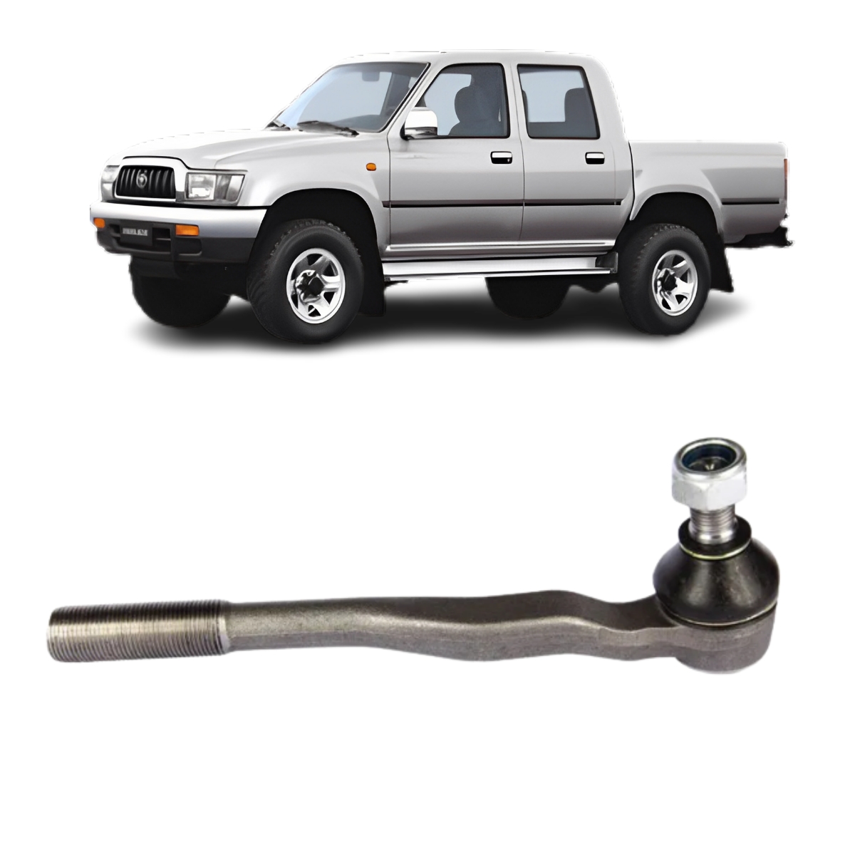 Terminal Direcao Toyota Hilux 1995 Ate 2004 Dianteira Lado Esquerdo Perfect Tdi1816