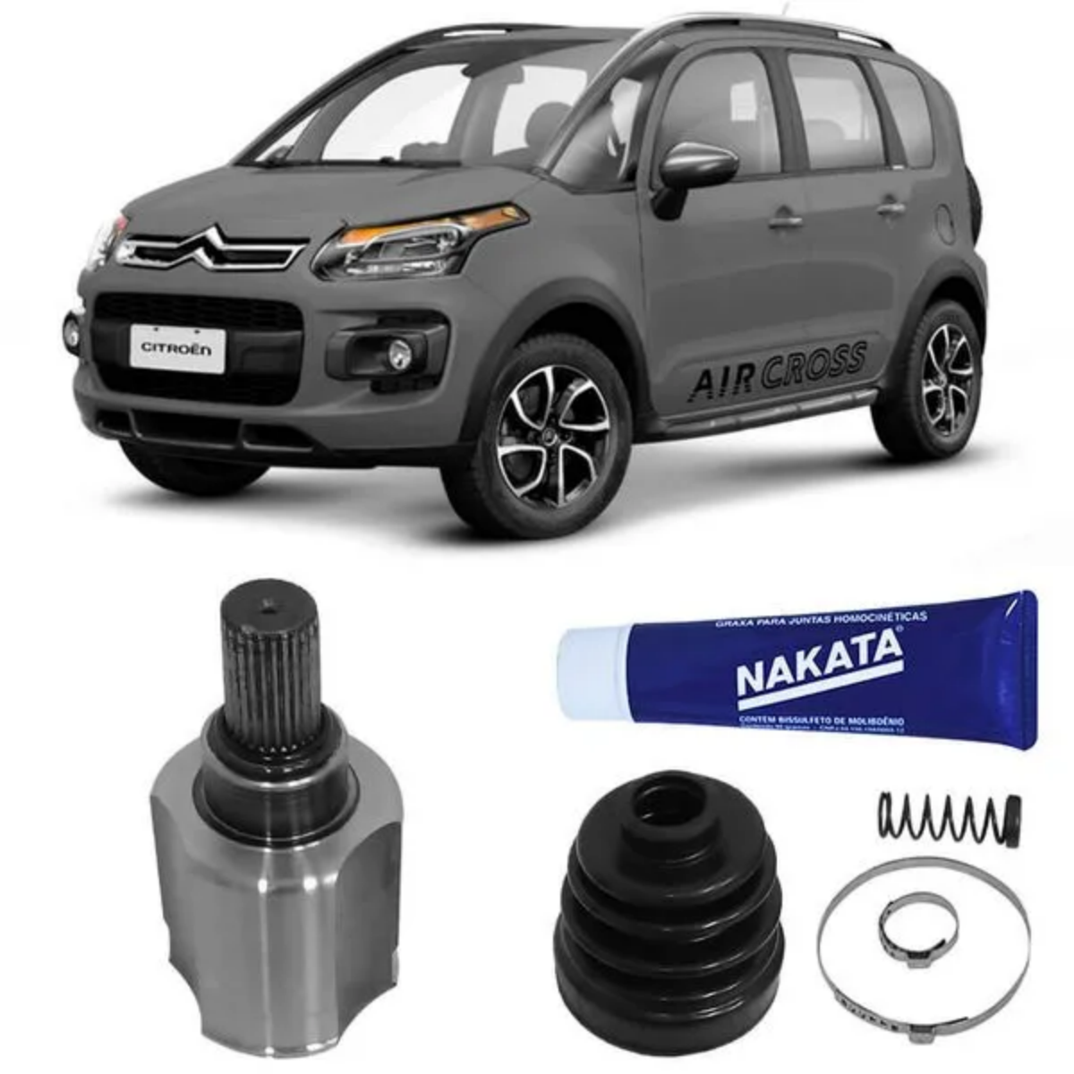 Tulipa Citroen C3 1.4 Automatico 01/2010 Ate 12/2015 Cambio, Lado Esquerdo, 26 Dentes Nakata Njh02-1aqtd