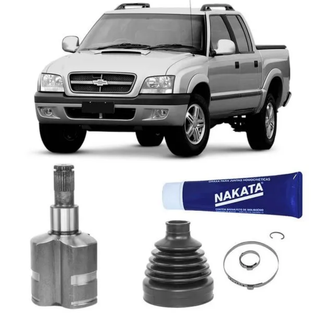 Tulipa Gm S10 Cambio Manual 4x4 01/1998 Ate 12/2011 Cambio, Lado Esquerdo, 26 Dentes Nakata Njh06-254d